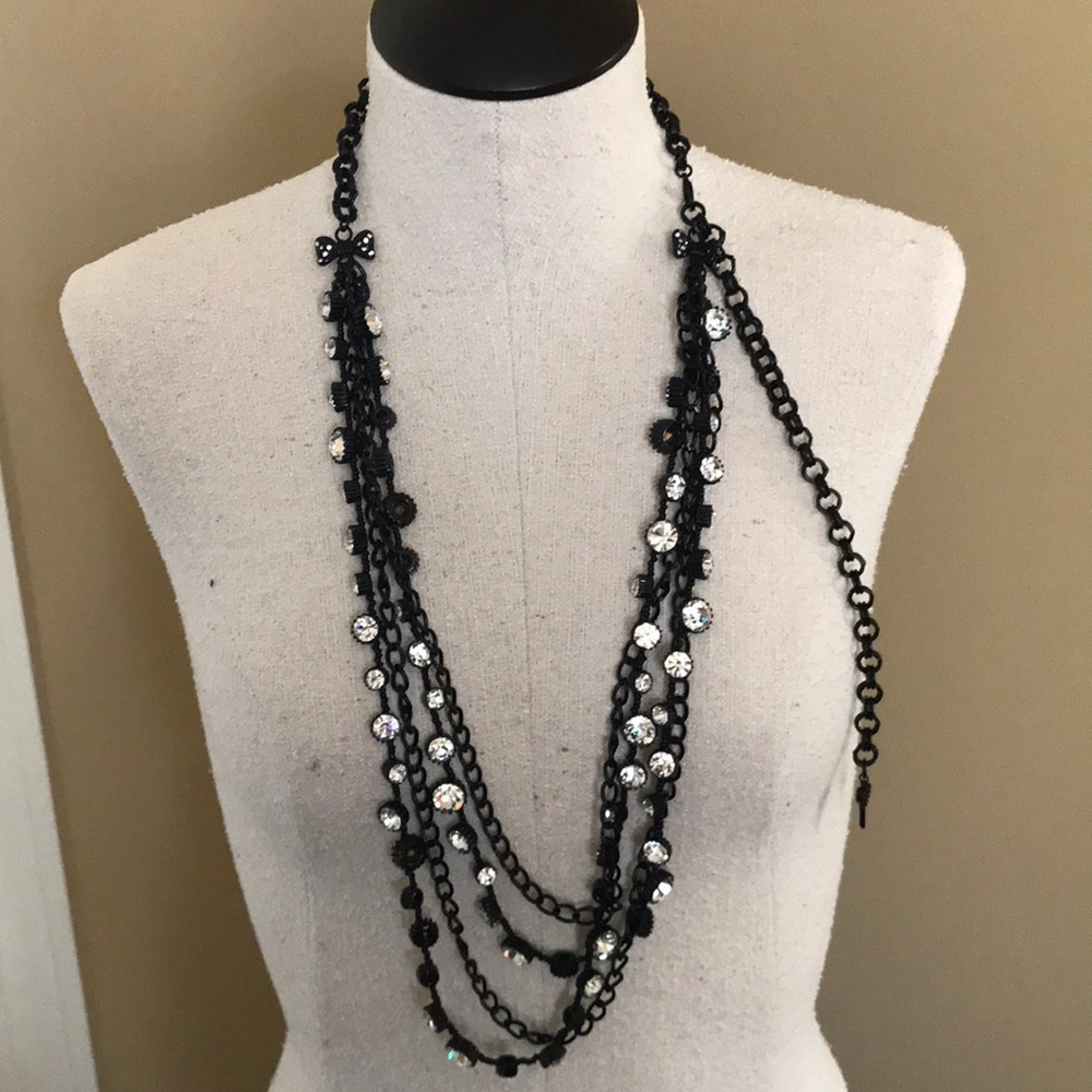 Betsey Johnson black necklace